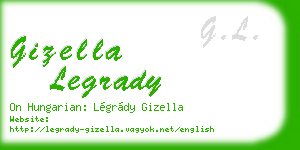 gizella legrady business card
